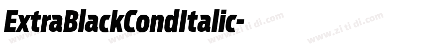 ExtraBlackCondItalic字体转换 ExtraBlackCondItalic字体转换