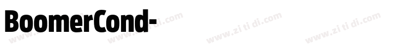 BoomerCond字体转换 BoomerCond字体转换