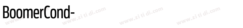 BoomerCond字体转换 BoomerCond字体转换