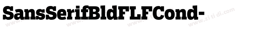 SansSerifBldFLFCond字体转换