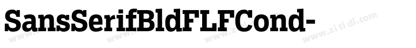 SansSerifBldFLFCond字体转换