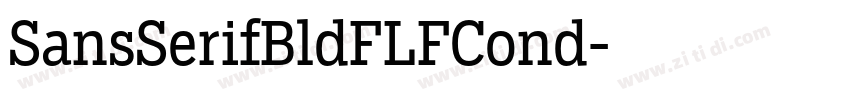 SansSerifBldFLFCond字体转换