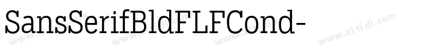 SansSerifBldFLFCond字体转换
