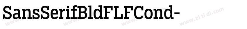 SansSerifBldFLFCond字体转换