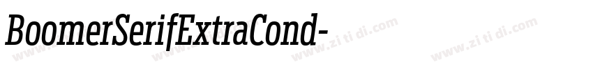 BoomerSerifExtraCond字体转换 BoomerSerifExtraCond字体转换