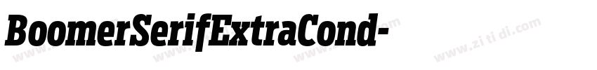 BoomerSerifExtraCond字体转换 BoomerSerifExtraCond字体转换