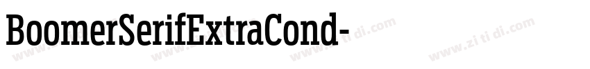 BoomerSerifExtraCond字体转换 BoomerSerifExtraCond字体转换
