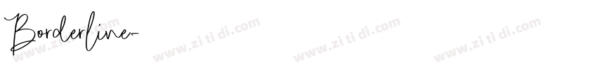 Borderline字体转换