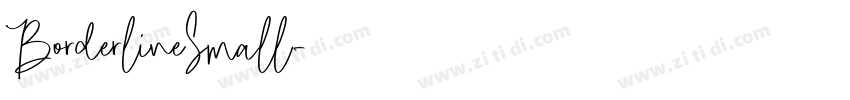 BorderlineSmall字体转换