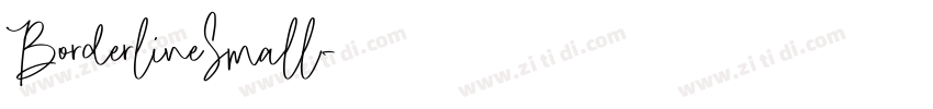 BorderlineSmall字体转换