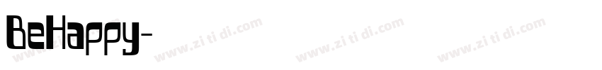 BeHappy字体转换