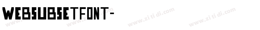 WebSubsetFont字体转换