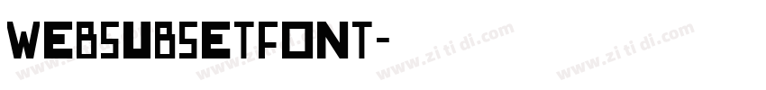 WebSubsetFont字体转换