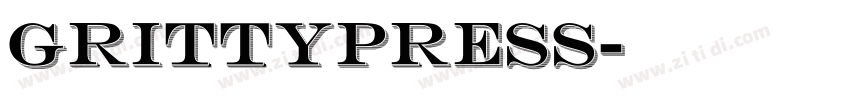 GrittyPress字体转换