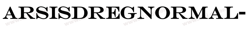 ArsisDRegNormal字体转换
