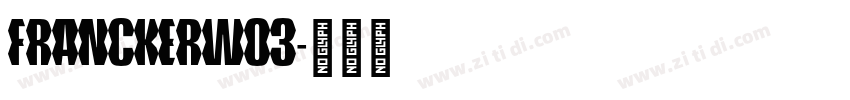 FranckerW03字体转换