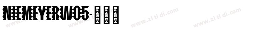 NiemeyerW05字体转换