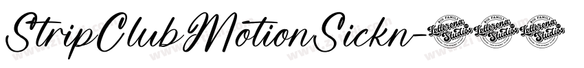 StripClubMotionSickn字体转换