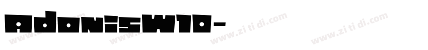 AdonisW10字体转换