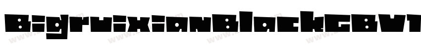 BigruixianBlackGBV10字体转换