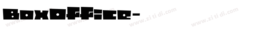 BoxOffice字体转换