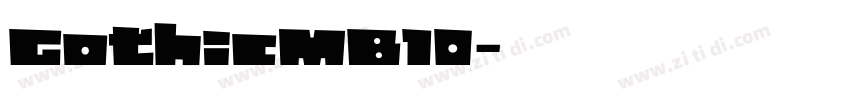 GothicMB10字体转换