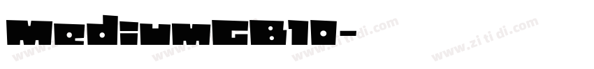 MediumGB10字体转换