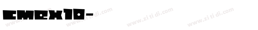 cmex10字体转换