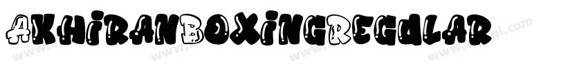 AkhiranBoxingRegular字体转换