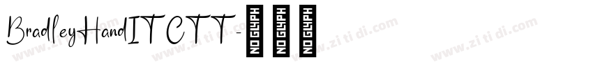BradleyHandITCTT字体转换