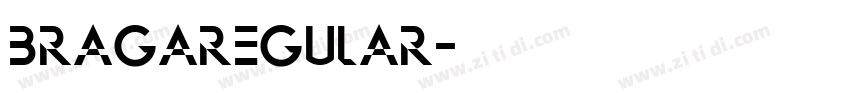 BragaRegular字体转换