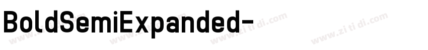 BoldSemiExpanded字体转换