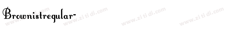 Brownistregular字体转换