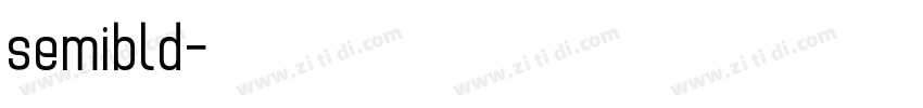 semibld字体转换