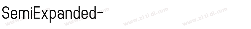 SemiExpanded字体转换 SemiExpanded字体转换