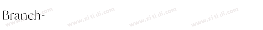 Branch字体转换