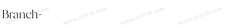 Branch字体转换