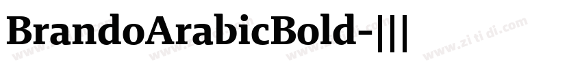 BrandoArabicBold字体转换