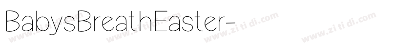 BabysBreathEaster字体转换