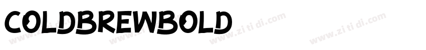 ColdBrewBold字体转换