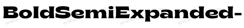 BoldSemiExpanded字体转换