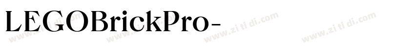 LEGOBrickPro字体转换 LEGOBrickPro字体转换