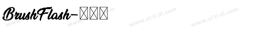 BrushFlash字体转换