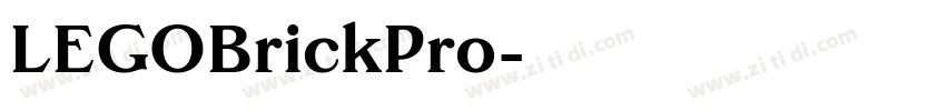 LEGOBrickPro字体转换 LEGOBrickPro字体转换