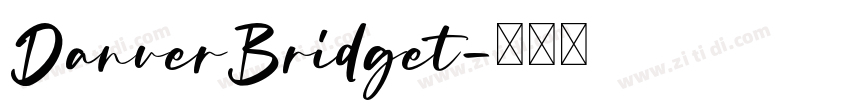DanverBridget字体转换