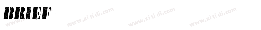 BRIEF字体转换