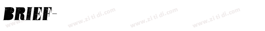BRIEF字体转换