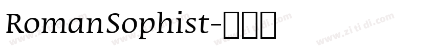 RomanSophist字体转换