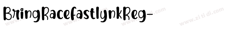 BringRaceFastlynkReg字体转换