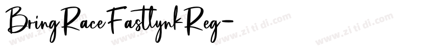 BringRaceFastlynkReg字体转换